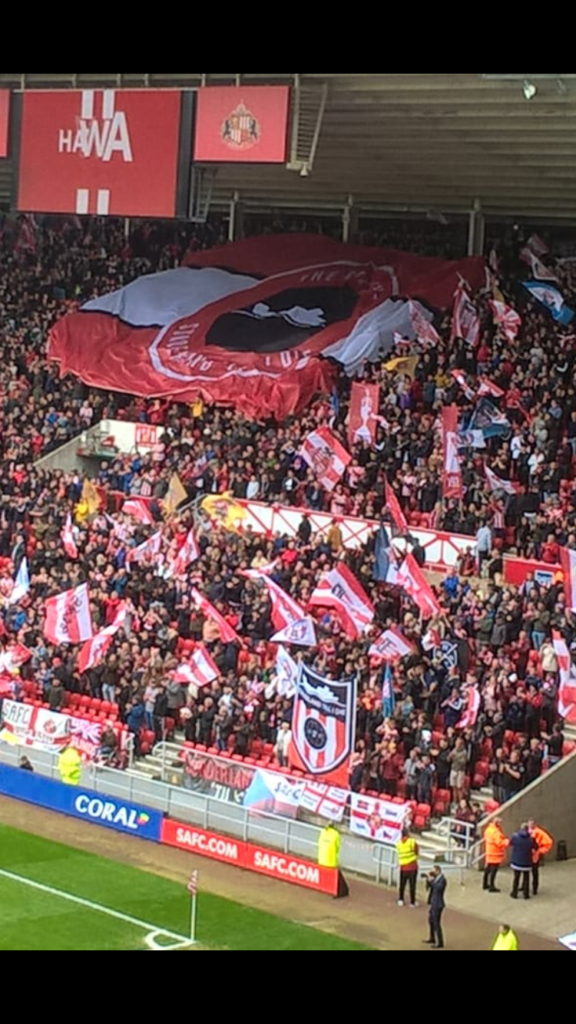 Sunderland fans at the Stadium of Light