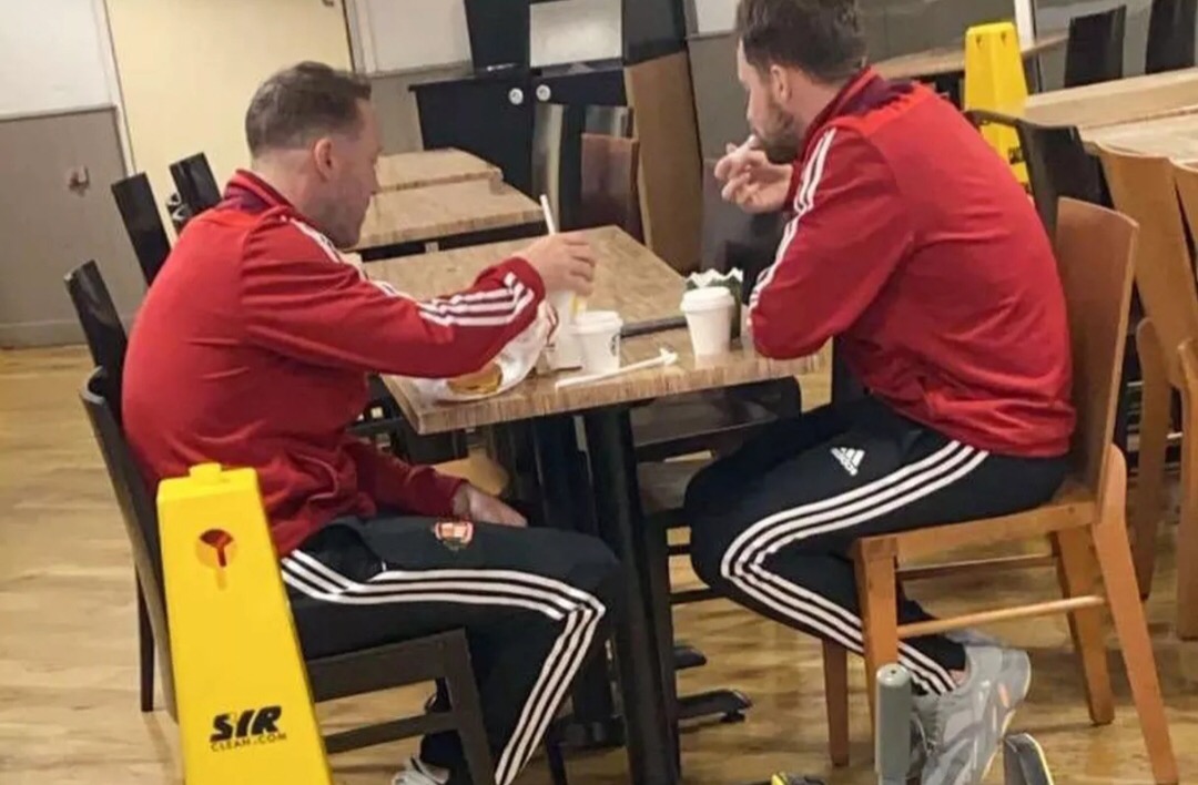 McGeady and Mcguire enjoy a happy meal