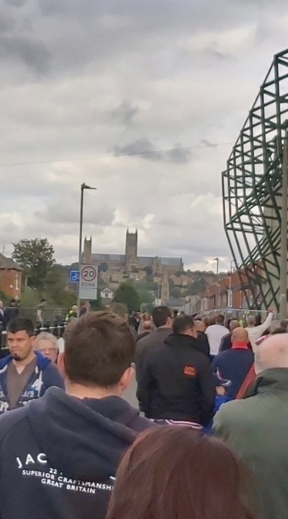 Sunderland heading to the match with Lincoln Cathedral as the backdrop