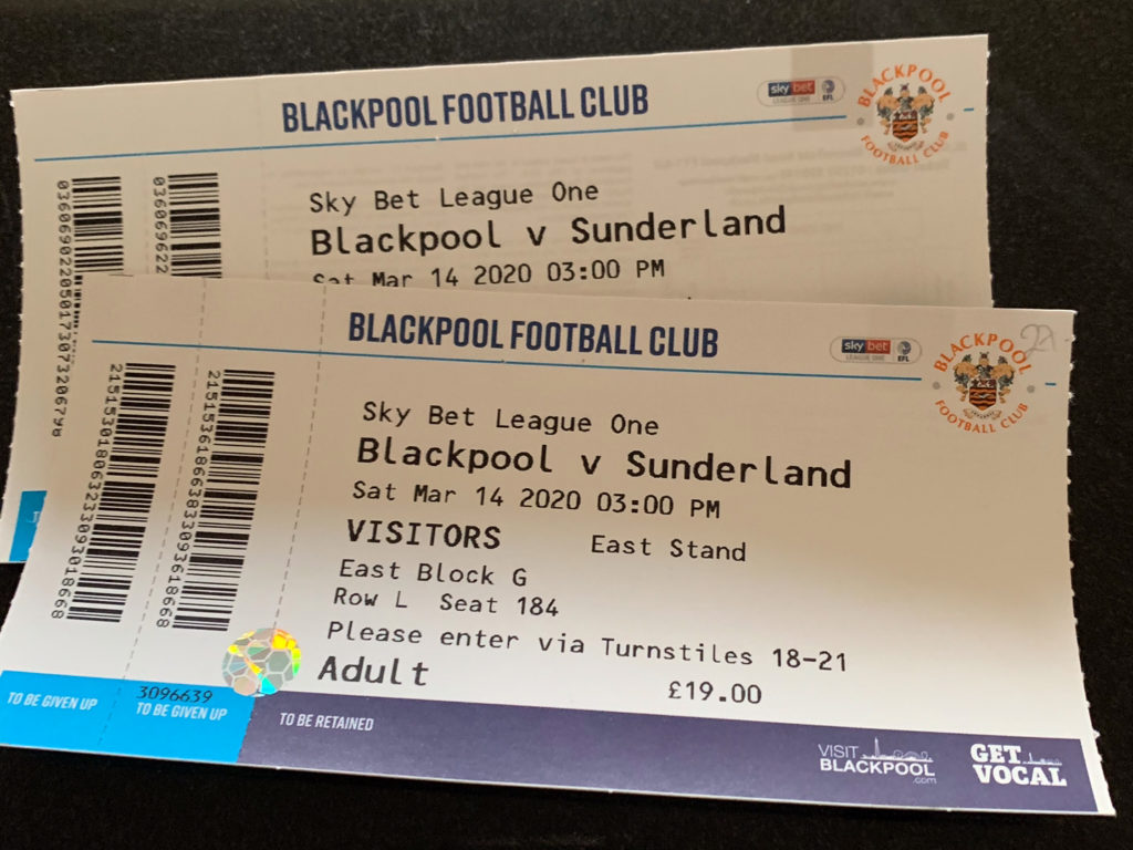 Sunderland v Blackpool tickets