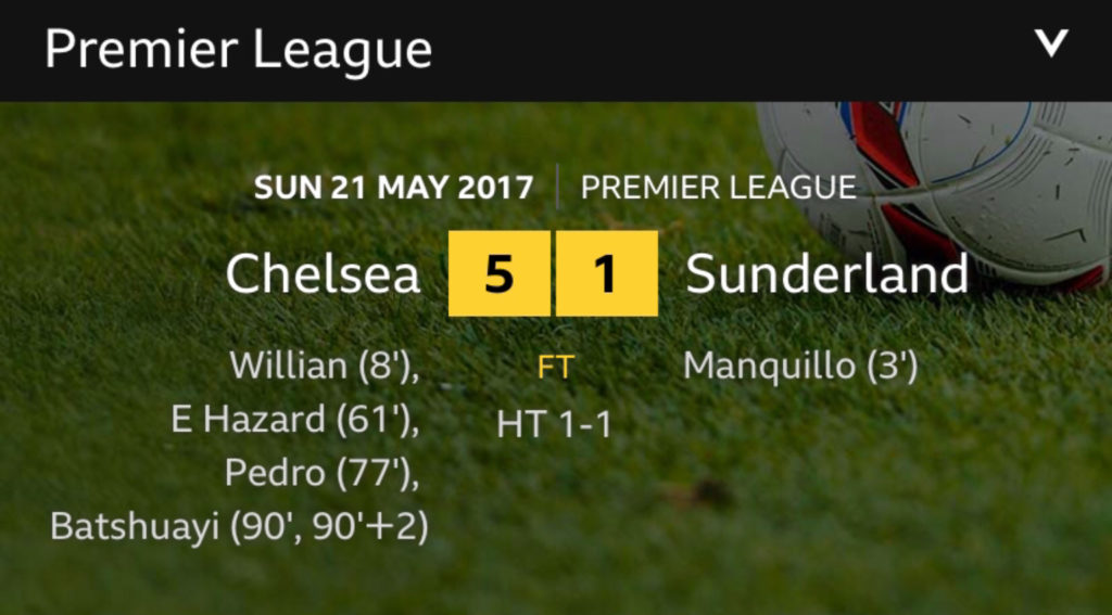 Chelsea 5 Sunderland 1